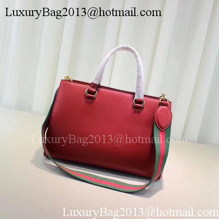 Gucci Sylvie Leather Top Handle Bag 453790 Red