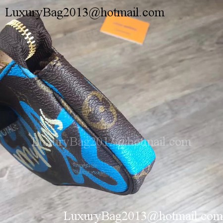 Louis Vuitton Monogram Canvas POCHETTE ACCESSOIRES M60158 Blue