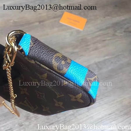 Louis Vuitton Monogram Canvas POCHETTE ACCESSOIRES M60158 Blue