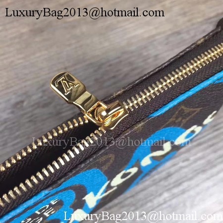 Louis Vuitton Monogram Canvas POCHETTE ACCESSOIRES M60158 Blue