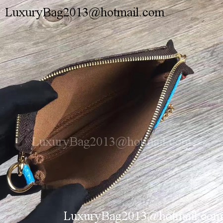 Louis Vuitton Monogram Canvas POCHETTE ACCESSOIRES M60158 Blue