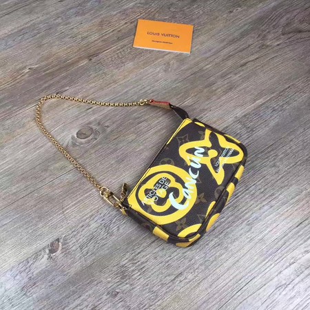 Louis Vuitton Monogram Canvas POCHETTE ACCESSOIRES M60158 Yellow