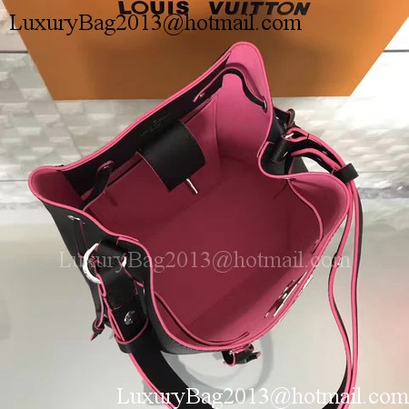 Louis Vuitton Soft Calfskin LOCKME BUCKET M54677 Black