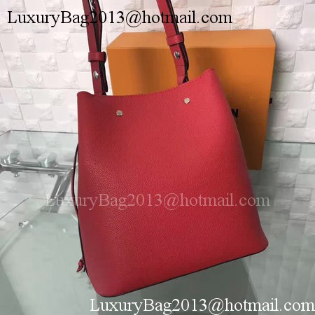 Louis Vuitton Soft Calfskin LOCKME BUCKET M54677 Red