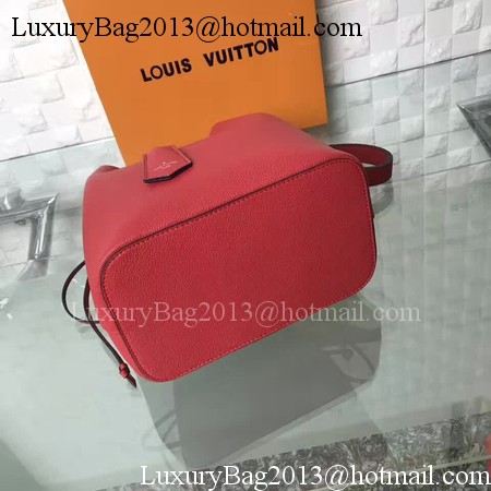 Louis Vuitton Soft Calfskin LOCKME BUCKET M54677 Red