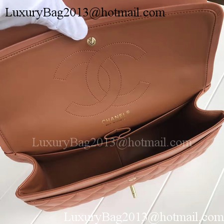 Chanel 2.55 Series Flap Bags Brown Original Sheepskin A1112 Gold