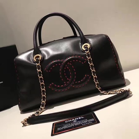 Chanel Boston Bag Original Leather A92239 Black