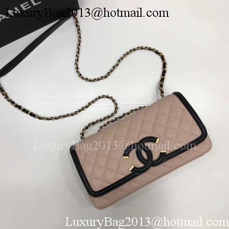 Chanel Flap Shoulder Bag Original Cannage Pattern A94430 Pink