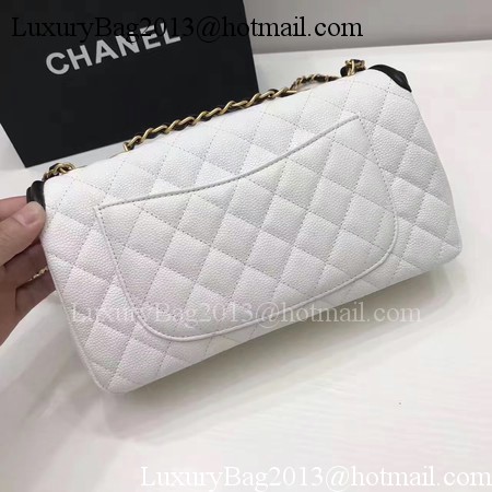 Chanel Flap Shoulder Bag Original Cannage Pattern A94430 White&Black