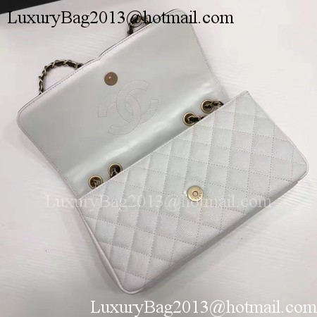 Chanel Flap Shoulder Bag Original Cannage Pattern A94430 White&Black