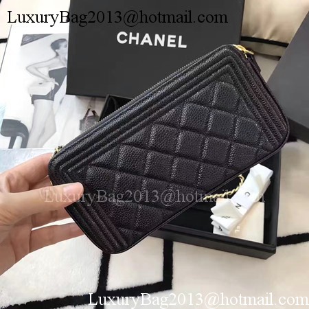 Chanel mini Shoulder Bag Cannage Pattern A94452 Black