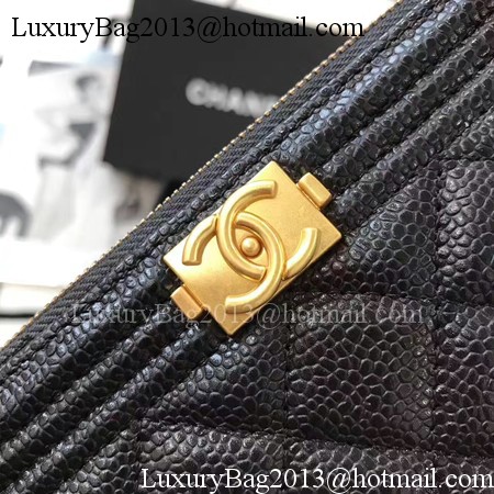 Chanel mini Shoulder Bag Cannage Pattern A94452 Black