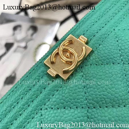 Chanel mini Shoulder Bag Cannage Pattern A94452 Green