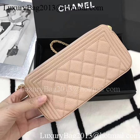 Chanel mini Shoulder Bag Cannage Pattern A94452 Light Pink