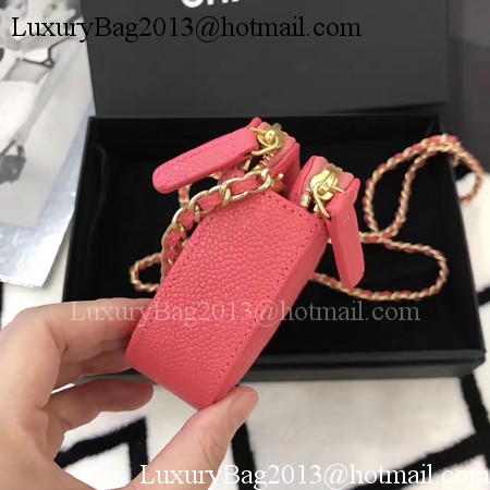 Chanel mini Shoulder Bag Cannage Pattern A94452 Pink