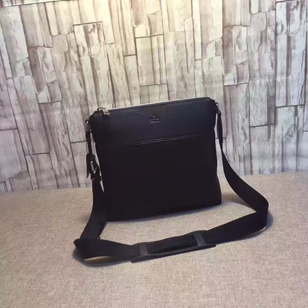 Gucci Leather Messenger Bag 394915 Black