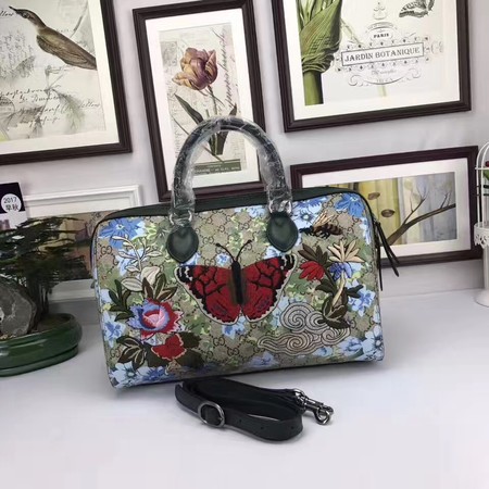 Gucci Limited Edition GG Supreme Top Handle Bag 409527 Butterfly