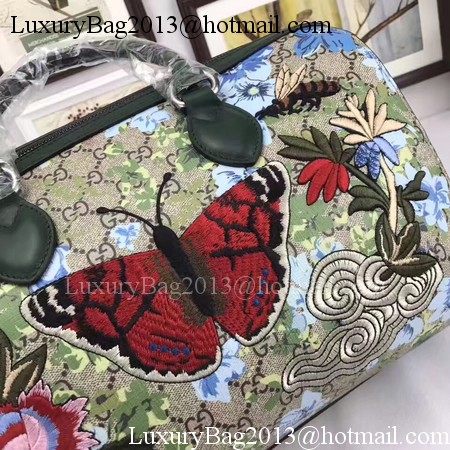 Gucci Limited Edition GG Supreme Top Handle Bag 409527 Butterfly