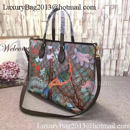 Gucci Tian Soft GG Tote Bag 453705 Brown