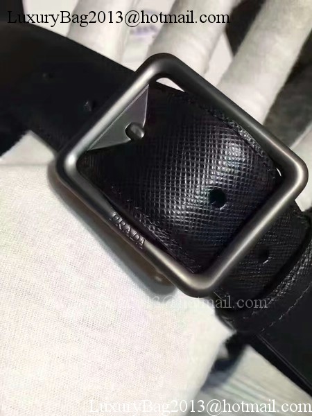 Prada Leather Belt PD0807 Black