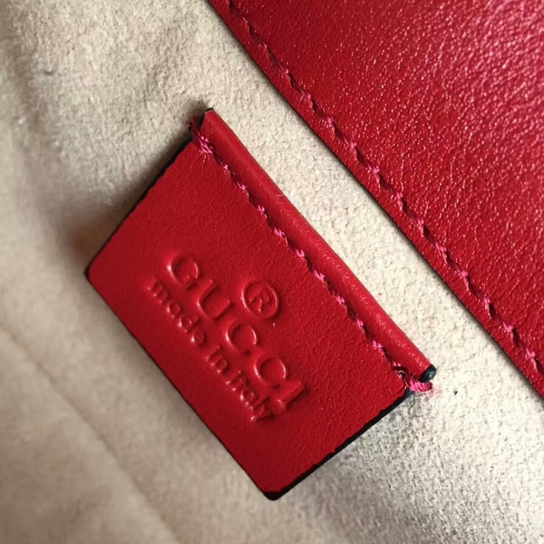 Gucci GG Marmont Velvet Nano Shoulder Bag 476433A Red