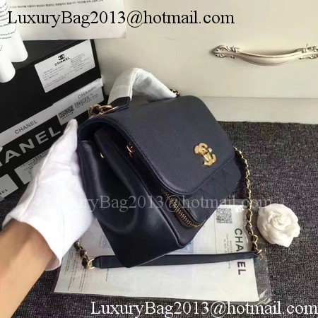 Chanel Classic Top Flap Bag Original Cannage Pattern A96587 Royal