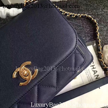 Chanel Classic Top Flap Bag Original Cannage Pattern A96587 Royal