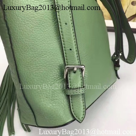 GUCCI Calfskin Leather Backpack 387149 Green