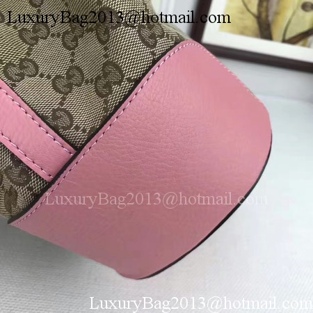 Gucci Classic Bucket Bag Original GG Canvas 381597 Pink