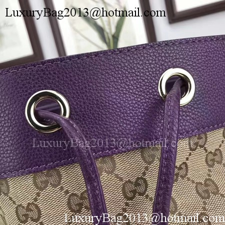 Gucci Classic Bucket Bag Original GG Canvas 381597 Purple