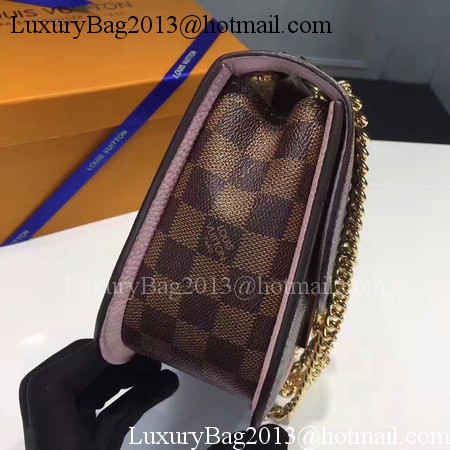 Louis Vuitton Damier Ebene Canvas WIGHT N64419 Pink