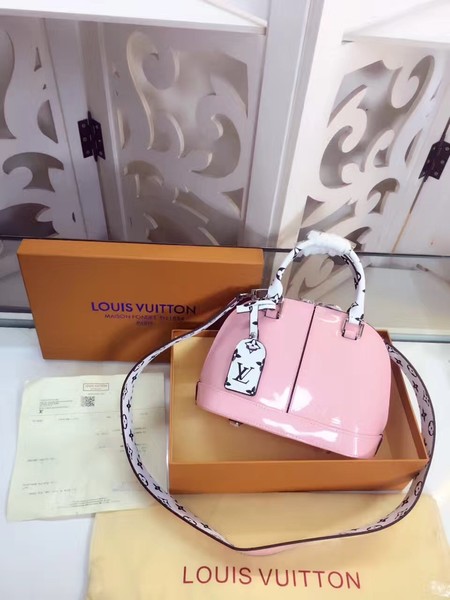 Louis Vuitton Monogram Vernis ALMA BB M54785 Pink