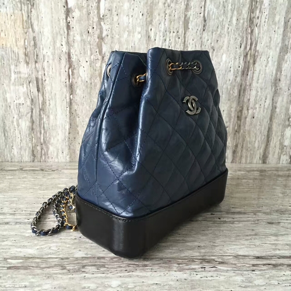 Chanel Sheepskin Leather Backpack 93825 Blue