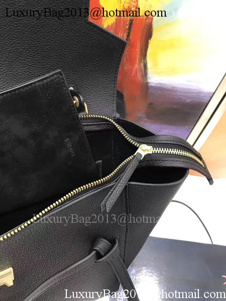 Celine Belt Bag Original Litchi Leather C3349 Black