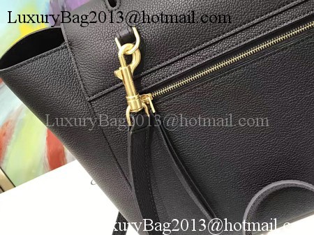 Celine Belt Bag Original Litchi Leather C3349 Black