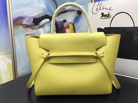 Celine Belt Bag Original Palm Skin Leather C3349 Lemon