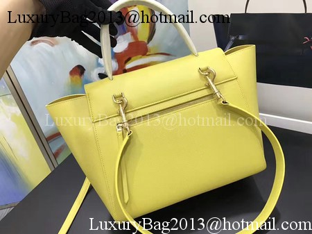 Celine Belt Bag Original Palm Skin Leather C3349 Lemon