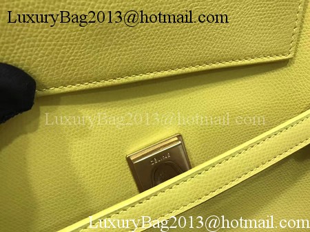 Celine Belt Bag Original Palm Skin Leather C3349 Lemon