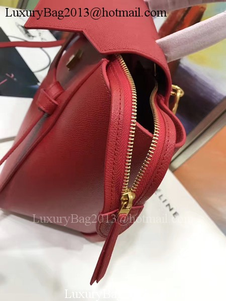 Celine Belt Bag Original Palm Skin Leather C3349 Red