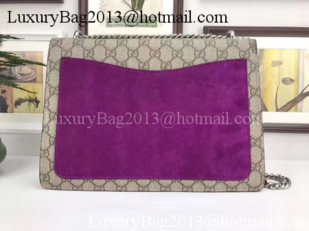 Gucci Dionysus GG Supreme Canvas Shoulder Bag 403348 Purple