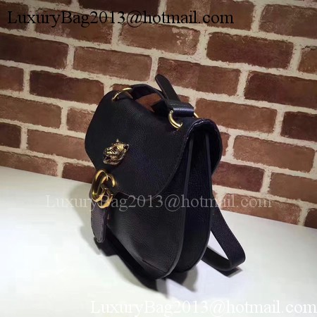 Gucci GG Marmont Leather Shoulder Bag 409154 Black