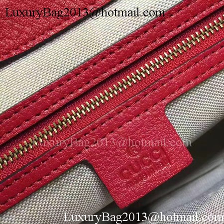 Gucci GG Marmont Leather Shoulder Bag 409154 Red