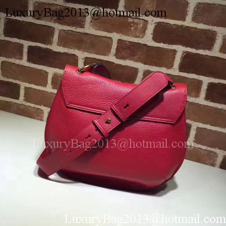 Gucci GG Marmont Leather Shoulder Bag 409154 Red