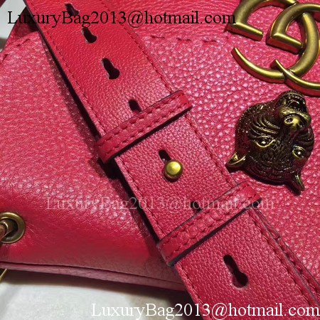 Gucci GG Marmont Leather Shoulder Bag 409154 Red