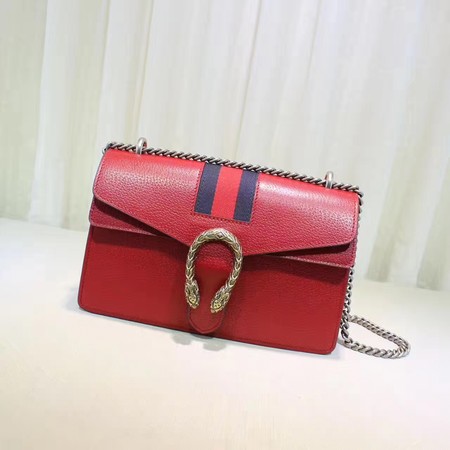 Gucci Dionysus Leather Shoulder Bag 400249 Red