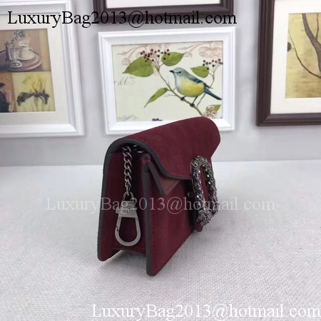 Gucci Dionysus Velvet Super mini Bag 476432 Red