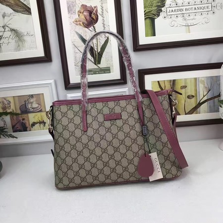 Gucci GG Supreme Canvas Tote Bag 353440 Rose