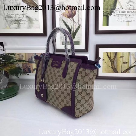 Gucci GG Supreme Canvas Tote Bag 368925 Purple