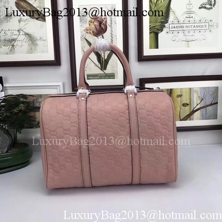 Gucci Joy Boston Bag Signature Leather 193603 Pink