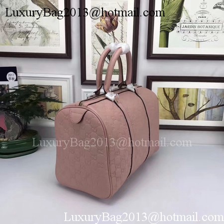 Gucci Joy Boston Bag Signature Leather 193603 Pink